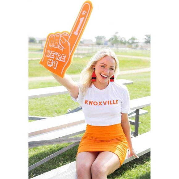 Game Day Earrings Football Tassel Drop Jewelry Sport Fan Team Colors - Picture 4 of 7